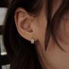 [925 silver] Deux.silver.183 / fort earring (silver)