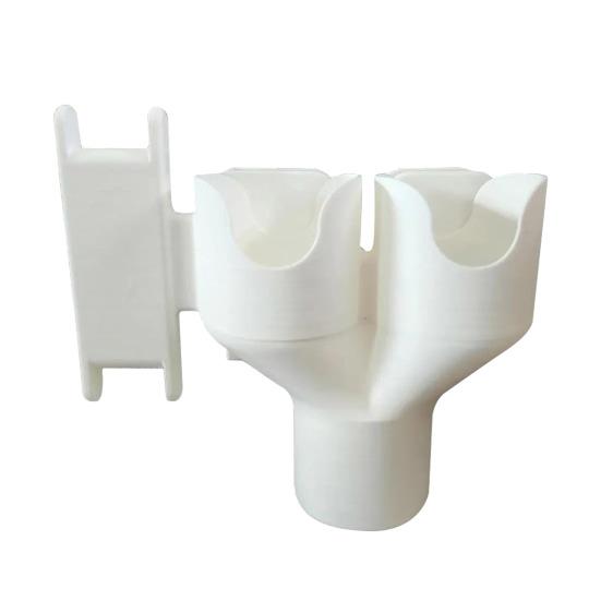Breast Pump Bottle Holder Space-Saving Design Easy Installation Dual Bottle Organizer with Hose Wrap Arm