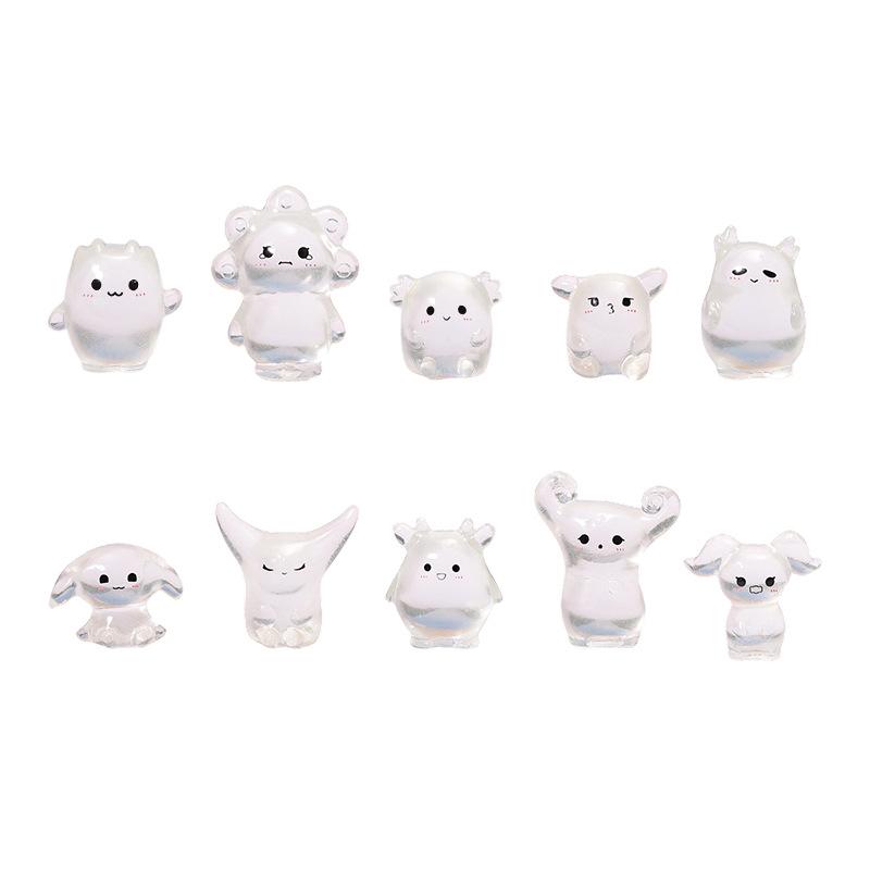 Μικρο-τοπίο Δημιουργικό Χαριτωμένο Φωτεινό Μικρό Ξωτικό Σπίτι Επιτραπέζιος Υπολογιστής Αυτοκίνητο Ρητίνη Χειροτεχνία Διακοσμητικά Μικρά Στολίδια