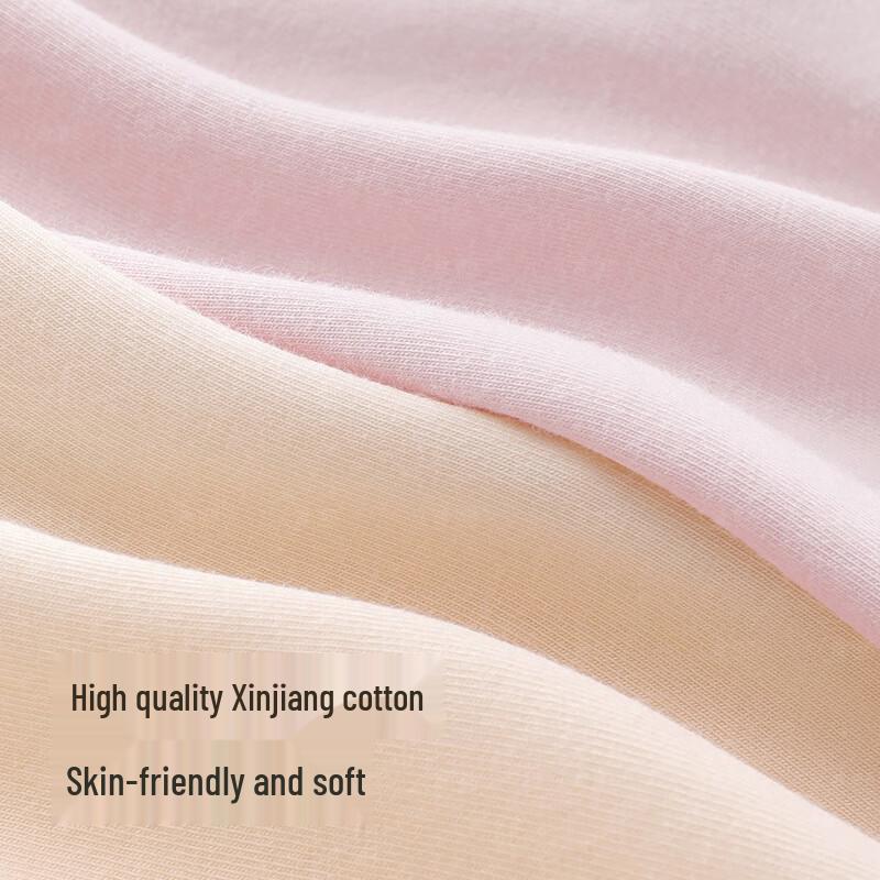 Gujin Women's Pure Cotton Antibacterial Mid-Waist Briefs 3-Pack