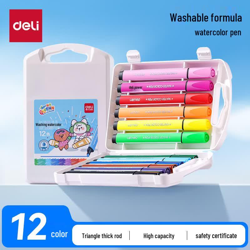 Deli Washable Watercolor Art Markers