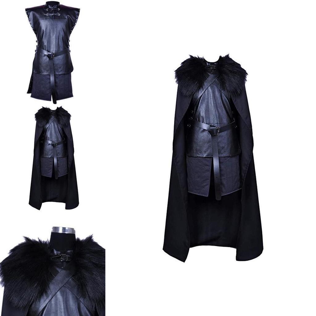 Exquisites Game of Thrones Jon Snow Cosplay-Kostüm mit perfekten Nähten und atmungsaktivem Material