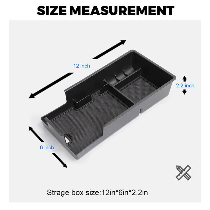 Armlehnen-Aufbewahrungsbox für Chevrolet Blazer EV 2024 2025 Auto-Mittelkonsolen-Schalen-Organizer Innenzubehör Aufräumen Schwarz