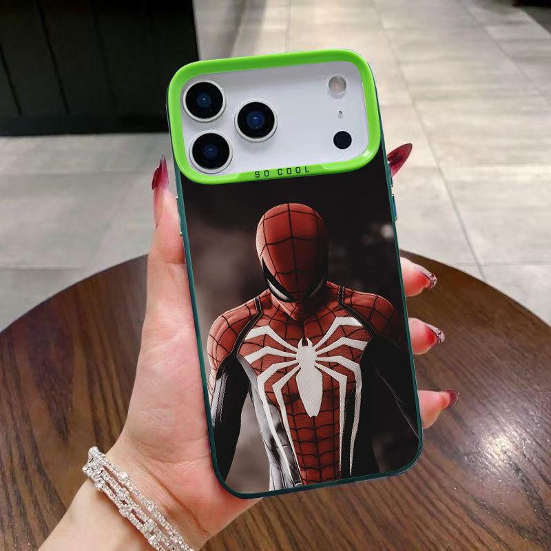 Spider-Man Fashion Phone Case for iPhone 13/14/16pro/15pro/17 and Apple 16promax