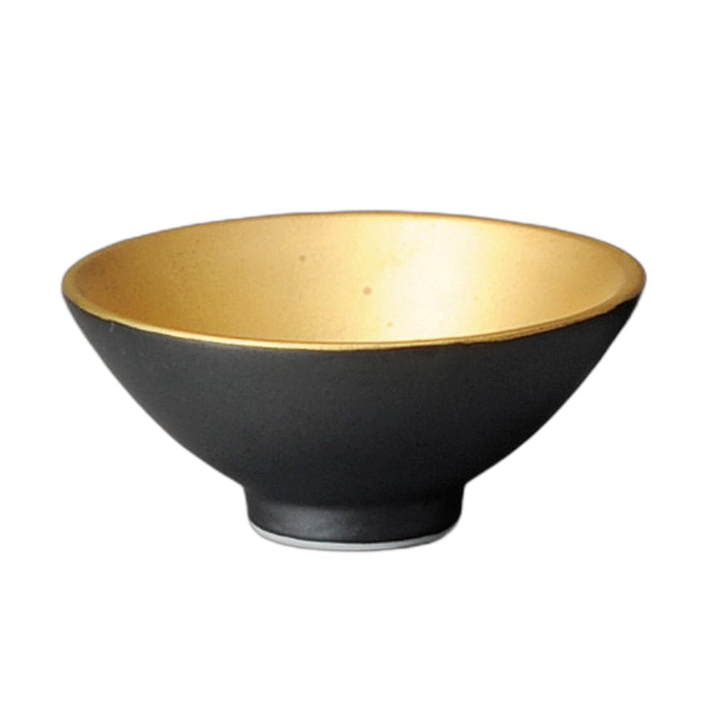 

Black glaze mouth metal cup Sake cup [6.5×2.5cm]