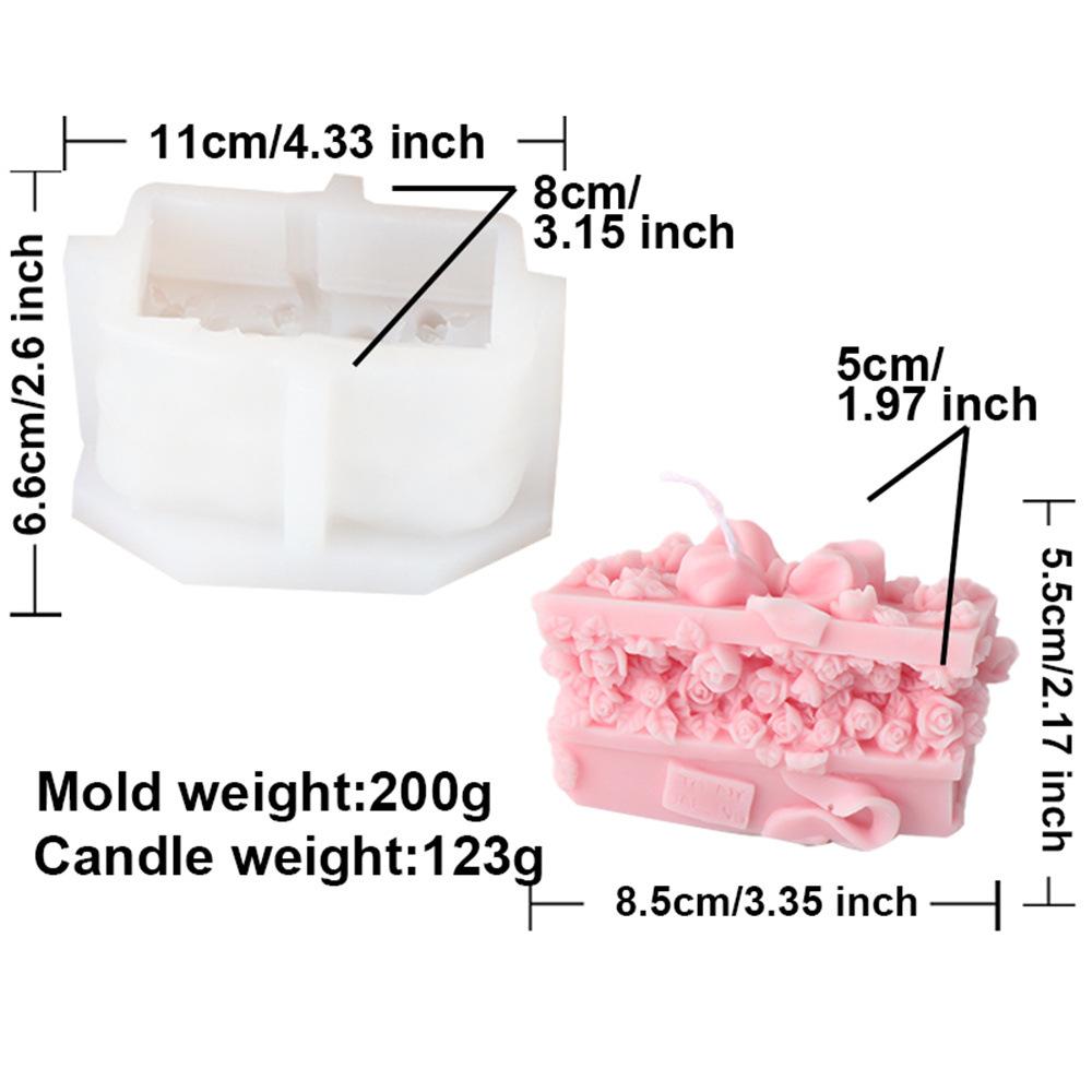 DIY Rose Lily Vase Silicone Candle Mold 3D Simulation Pottery Aromath Wax Resin Mold Cake Baking Tool Wedding Decoration Gift