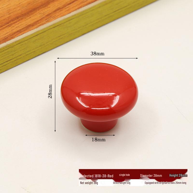 Круглая керамическая ручка для детских шкафов и ящиков - Дизайн без сверления