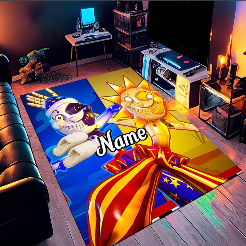 Custom Name Daycare Star Adventure Rug Game Carpet, Floor Mat for Bedroom Living Room Entryway Rug, Home Decor Idea Gift for Christmas birthday