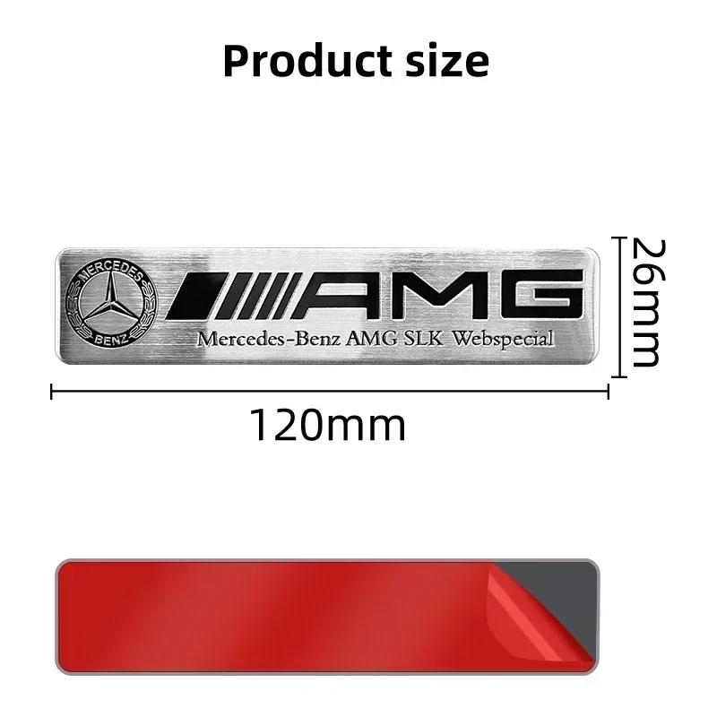 3D Metal Logo Badge Car Styling Stickers Decal For Mercedes Benz AMG W176 W202 W204 W205 W210 W211 W212 CLA CLK CLS GLA GLC EAT6