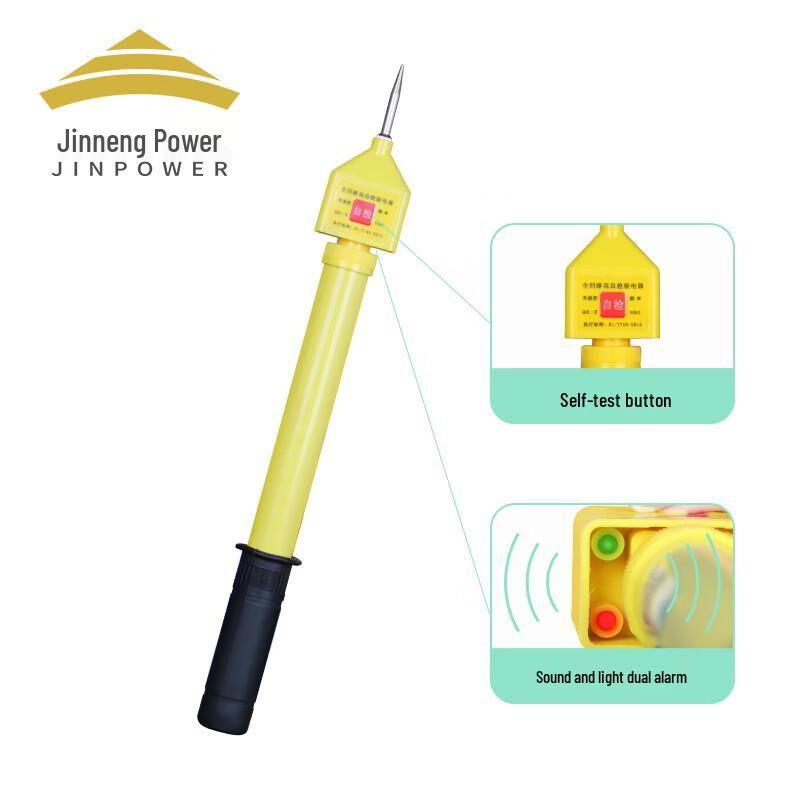 Telescopic High Voltage Detector with Sound & Light Alarm