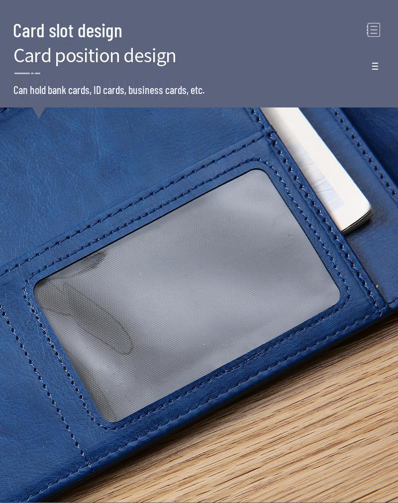 Multifunkční kožená složka A4 s deskami na dokumenty a klipem pro správu dokumentů