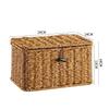 Woven Sea Vine & Bamboo Rectangle Snack Storage Basket