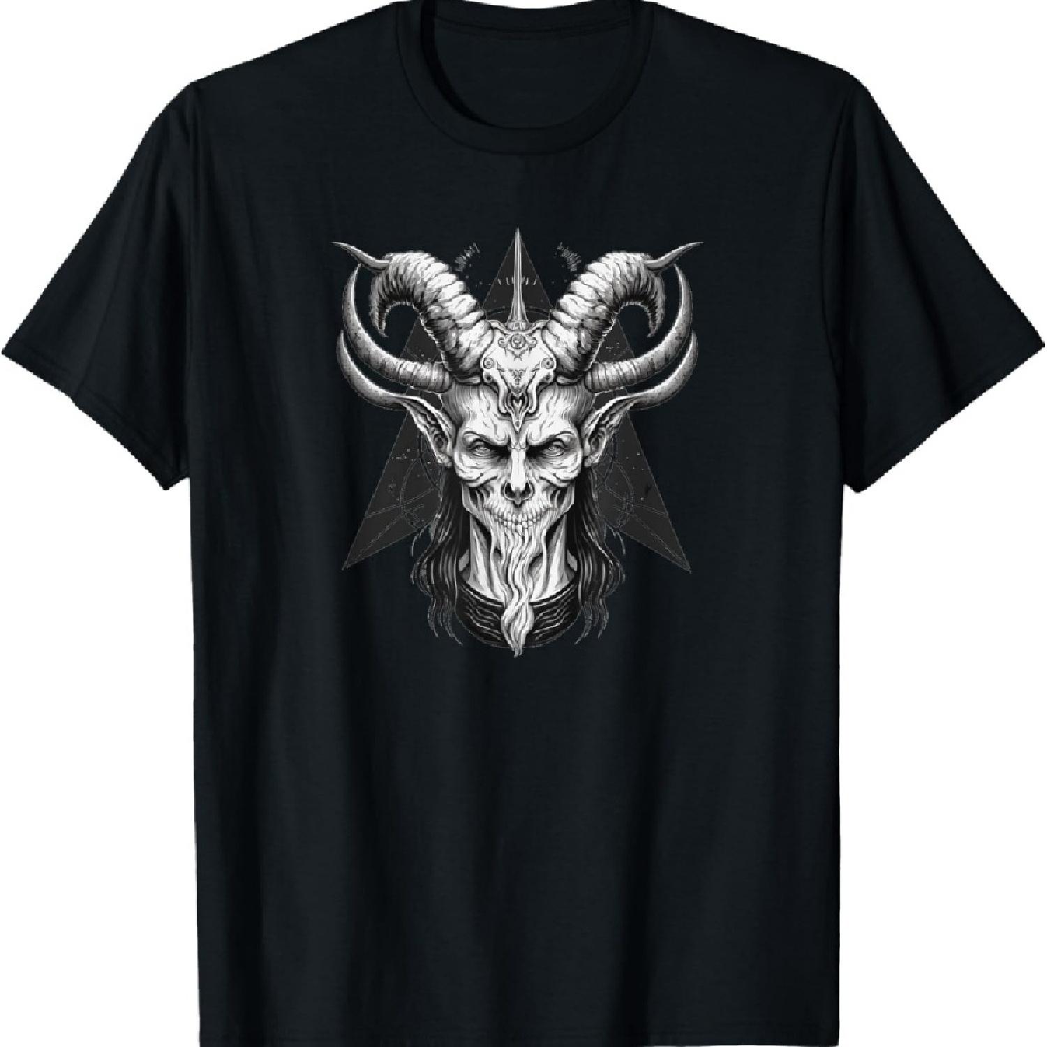 

Devil Head - Satanic and Gothic Evil T-Shirt XXXXXL чорний
