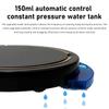 Ultra Thin Fully Automatic Robot Vacuum Cleaner Smart Robotic Vacuum Cleaner for Dust Hair Fluff Black With Water Tank 32x35 Cm