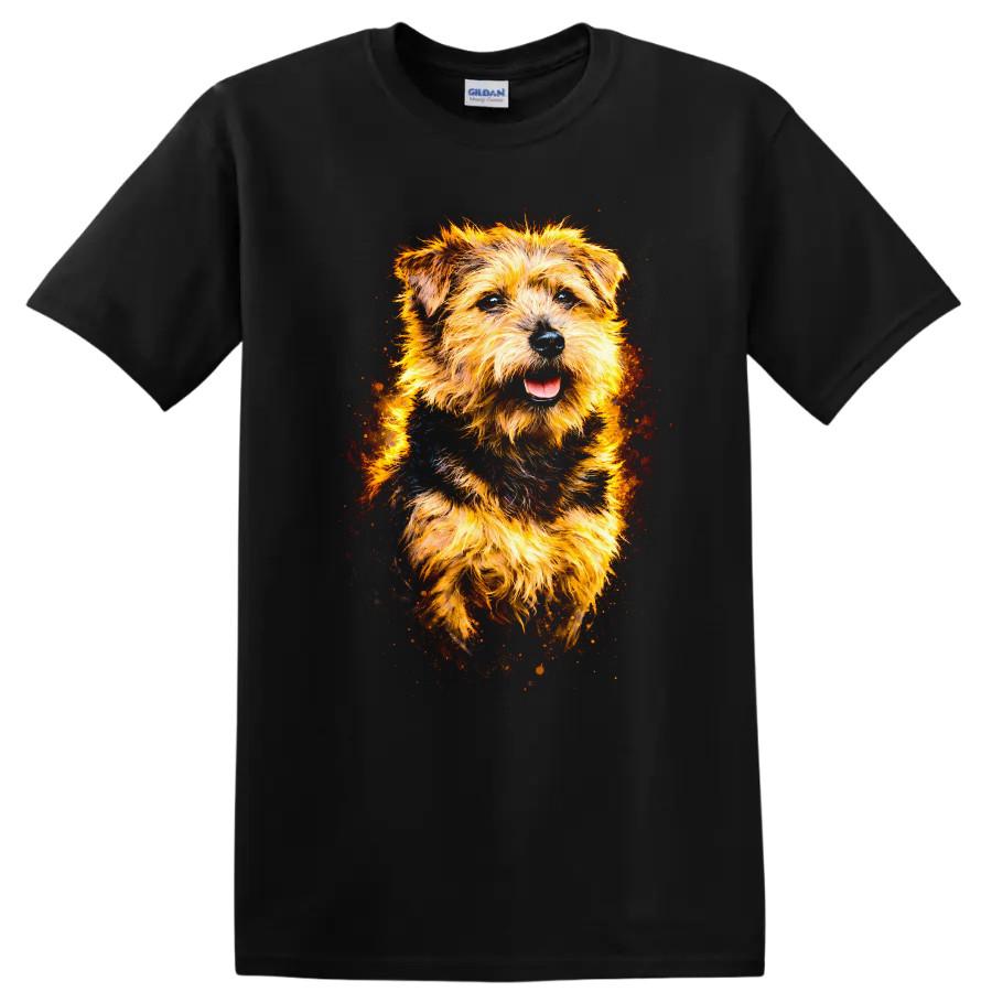 Cute Dog Portrait T Shirt Happy Dog Face Design Animal Lover Tee
