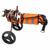 Pet Wheelchairs Adjustable Aluminum Alloy Portable Pet Rehabilitation Wheelchairs with Reflective
