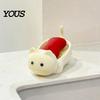 Non-slip Soap Stand Cat Box, with Self-Draining Design, Durable Plastic Punch-free Rack Holder, Nail-free Storage for Bathroom Countertop Shaped Tray