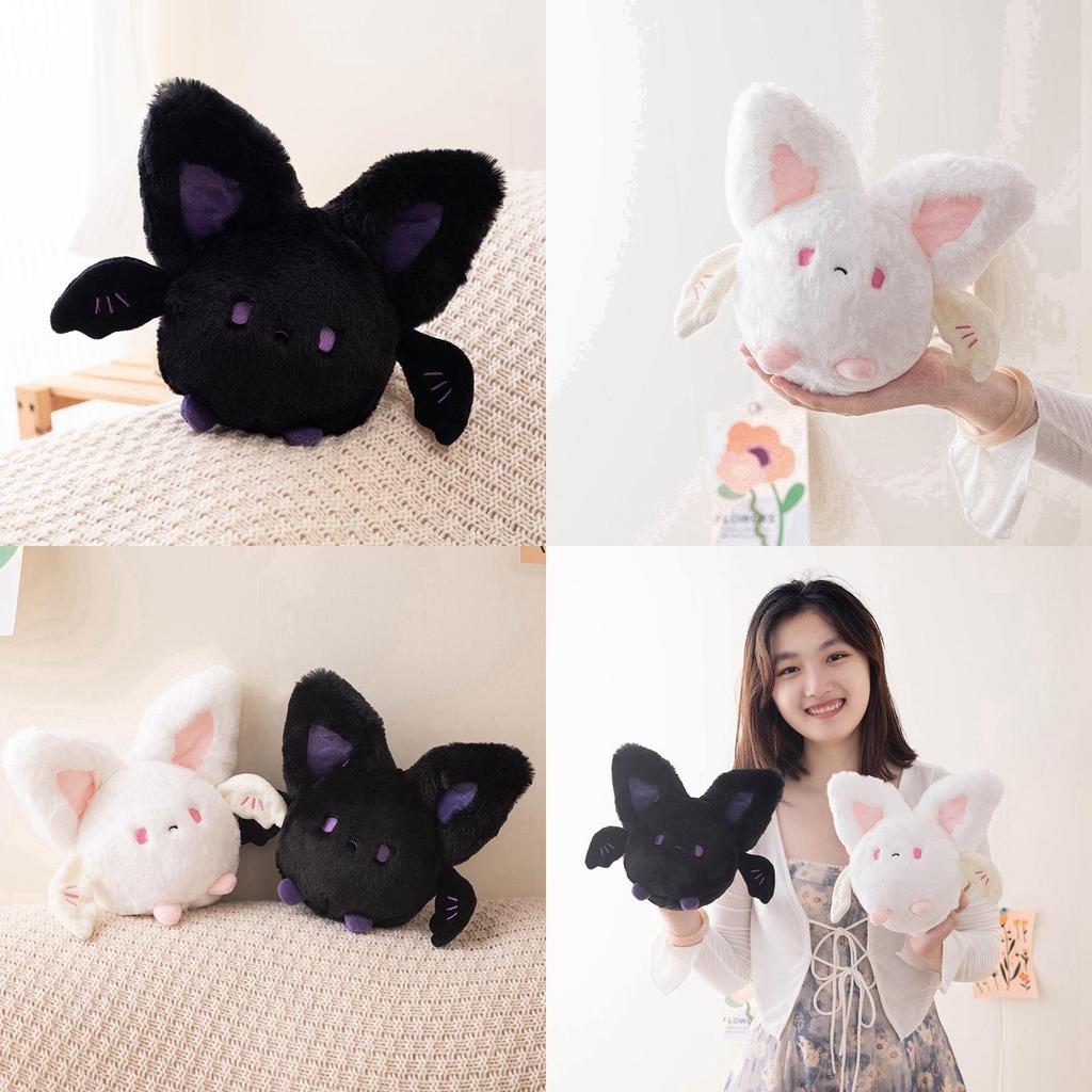 Adorable Halloween Bat Plush Toy Soft Dark-themed Devil Doll For Spooky Decor