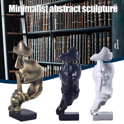 Minimalistische abstrakte Skulptur Handwerk Wohnbüro Dekoration Modern