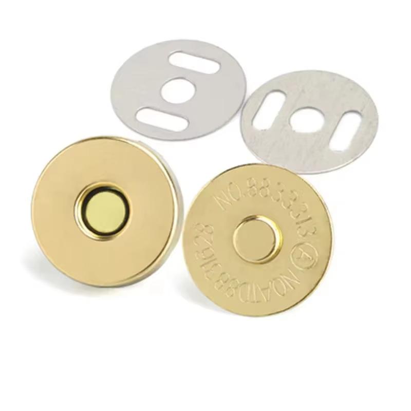

10sets/lot Magnetic Snap Fasteners Clasps Buttons Handbag Purse Wallet Craft Bags Parts Accessories Adsorption Buckle 14mm 18mm 1.4cm золотистый