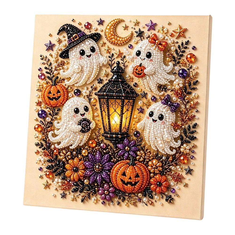 Halloweenowy Motyw Halloweenowy Duch Perłowa Sztuka Zestaw DIY Przyjazne Rękodzieło Malowanie Perłami Biuro