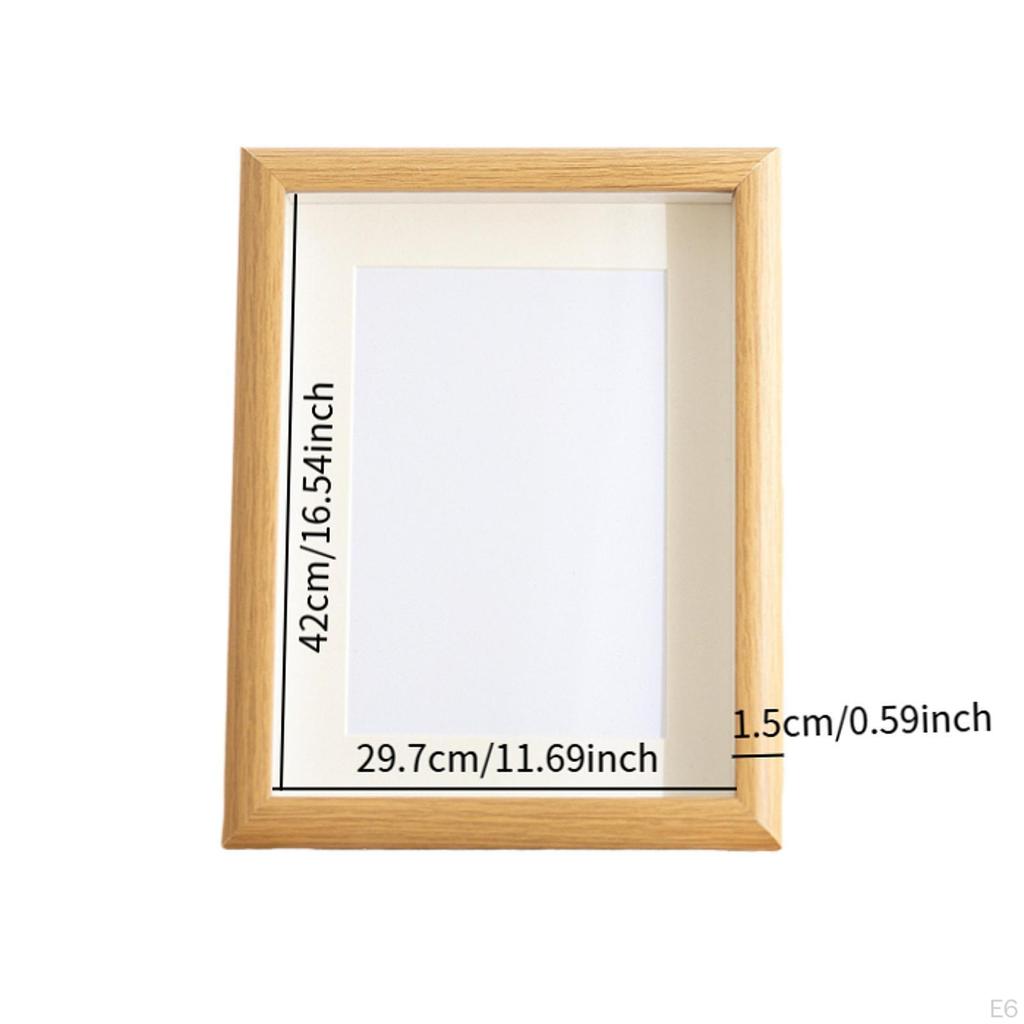 Shadow Box Frame Display Rectangle Awards Wall Decor Wooden Empty Collection 3cm Deep Elegant