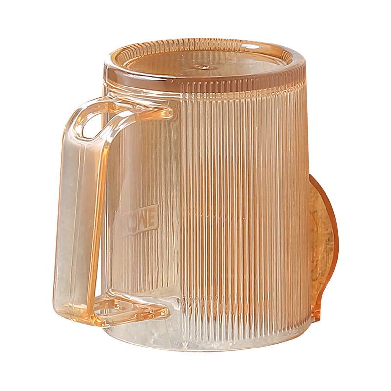 Drill-Free Wall-Mounted Toothbrush & Mouthwash Cup Holder Set
