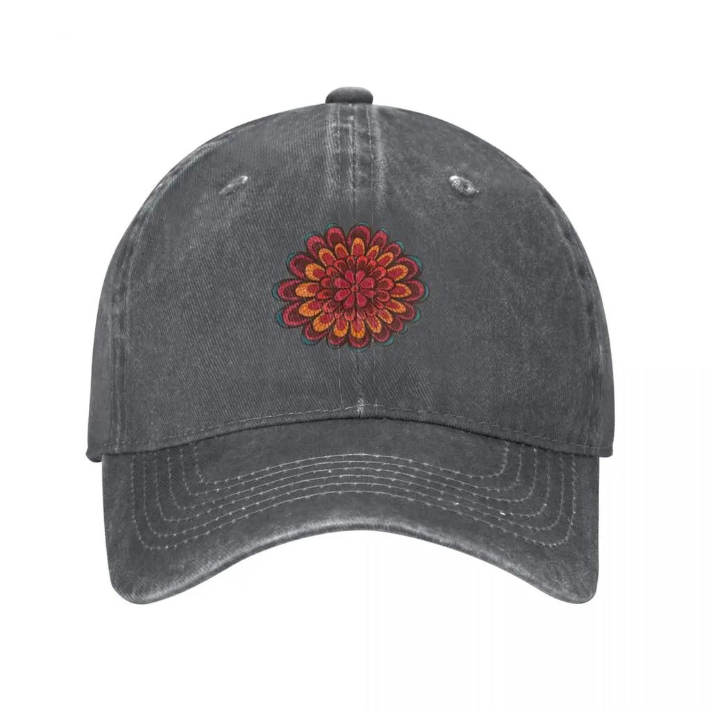Flower Doodle Unisexdala Baseball Cap Luxury Brand Beach Hip Hop Luxury Unisex cap Womens Beach Visor Unisexs