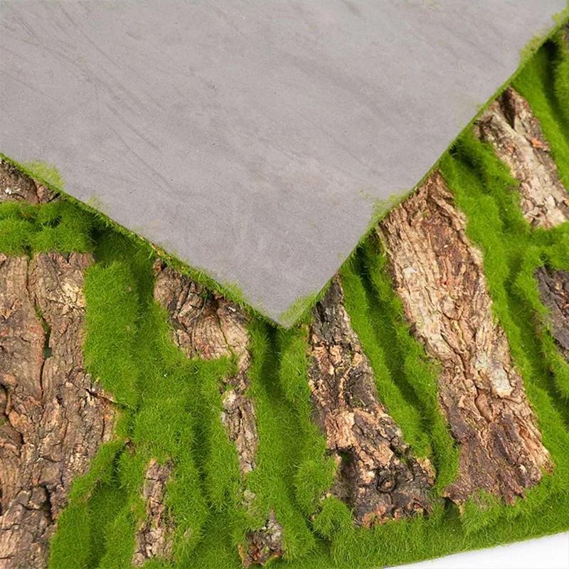 Wall Artificial Tree Bark Simulation Natural Fake Moss Plant Bark Pipe Pillar Cork Cover Balcon  Garden Decor Outdoor Decoration