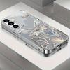 Crystal Butterfly Pattern Glass Phone Case Suitable for Samsung Galaxy S26 S25 S24 S23 S22 S2 FE/Ultra/Plus Anti Drop Back Cover