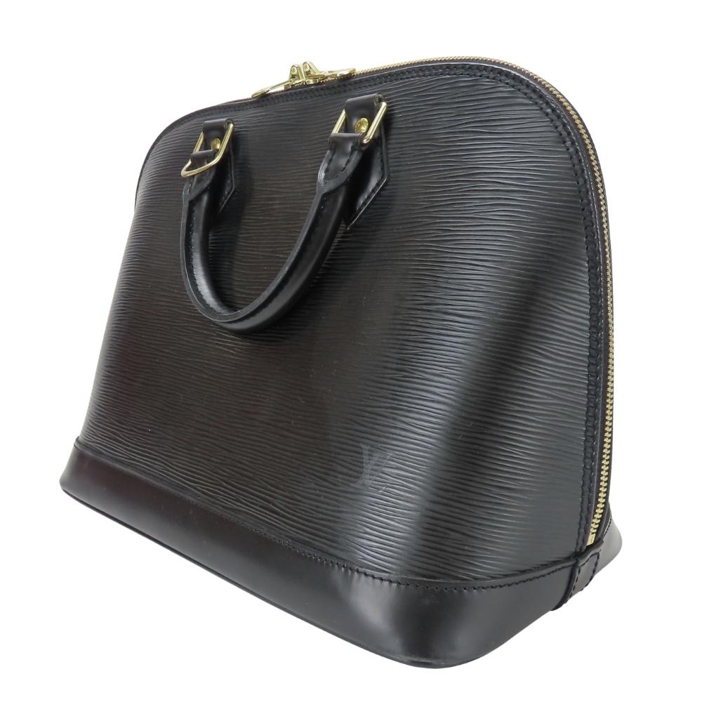 Used LOUIS VUITTON Handbag Alma M52142 Epi Leather Noir black chic