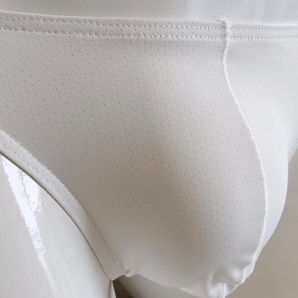 Men's Quick-Dry Mesh Briefs with Enhancing Pouch, Low-Rise, Breathable, Comfortable T-Back Underwear