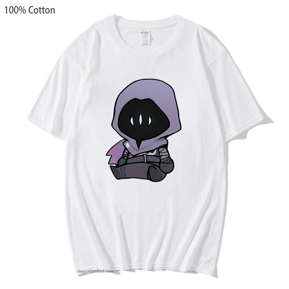 Omen VALORANT Kleidung Herren T-Shirt Vintage Kleidung für Teenager Studenten Harajuku Anime Cartoon Grafik T-Shirts Samt Oberteile