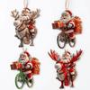 Unique Wooden Hanging Pendants Cute Christmas Decorations Set  Office Decorations