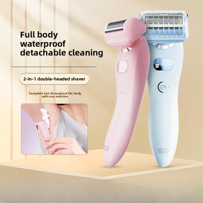 Multifunctional Shaving Machine Double Head Ladies Underarm Private Shaving Knife Electric Full Body Hair Trimmer