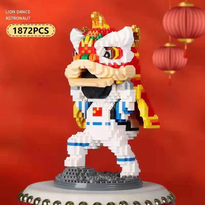 Trend Lighted Rainbow Unicorn Building Blocks Space Astronaut Assembled Toys for Adults Boys Girls Spaceman Gift Building Blocks