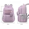 Edison Backpack, with Spine Protection, Lightweight, Reflective, Water-Resistant, Large Capacity, Travel Backpack 2486-5, Light Purple