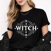 Vintage Witch T Shirt Celestial Pagan Moon Gothic Spiritual Vintage Washed Unisex Slightly Comfortable Versatile Stretched