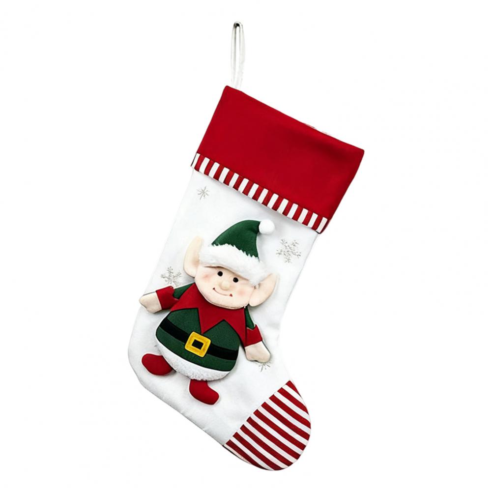 Personalized Christmas Stockings Thick Durable Christmas Stockings Traditional Holiday Hanging Stockings with 3d for Fireplace