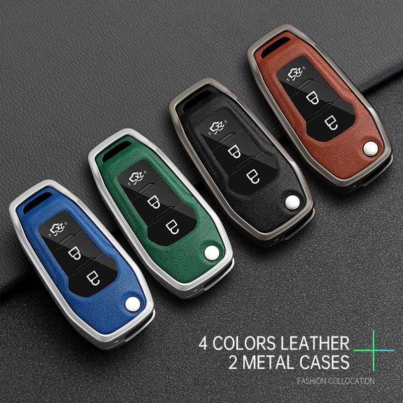 Interior Mouldings Car Remote Key Case Cover for Ford Figo 2017 Mondeo 5 Ecosport Fiesta Mk8 Everest Ranger Fusion Kuga Escort F