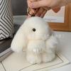 New Style 15cm Women's Rabbit Fur Keychain Bag Car Pendant Jewelry Decoration Fashionable Accessory for Bags and Gifts