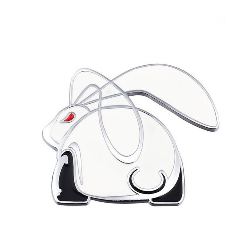 3D Metal Running Rabbit Emblem Car Rear Trunk Badge for Jetta Golf MK4 MK5 Polo R20 Passat Car Accessories