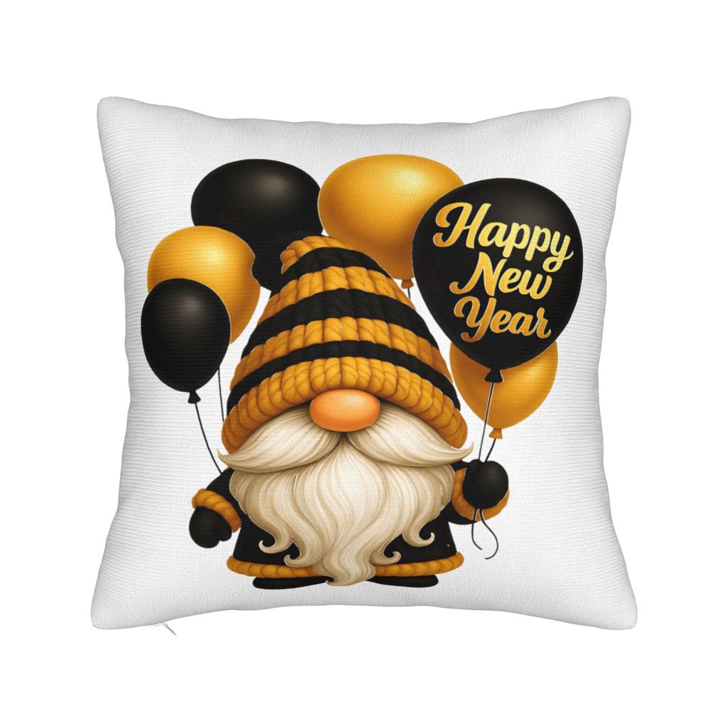 67 Happy New Year 2026 Donut Pillow Cover Morden Pillow Case For Office Car Home Decor Soft Cushion Cover Birthday Present