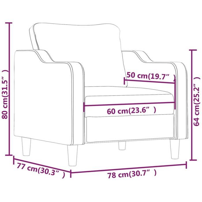 VidaXL Massage, Relaxation Chair with Cushion, Seat with Armrests and Backrest, TV Armchair for Living Room, 359350