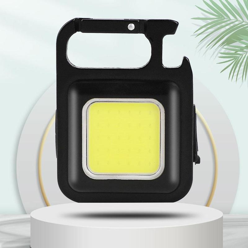 NOVÁ 2/1ks Mini LED svítilna Pracovní svítilna 4 režimy svícení 2000 lumenů přenosná kapesní svítilna Klíčenky USB dobíjecí venkovní kemping Malá svítilna
