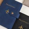 High Quality Waterproof Travel Passport Covers PU Leather Buckle Leather Passport Holder Hasp Passport Book Travel Accessories