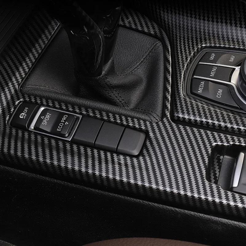 ABS Car Gear Shift Panel For BMW X1 F48 X2 F39 2016 2017 2018     Cup Frame Cover Trim Stickers Protector