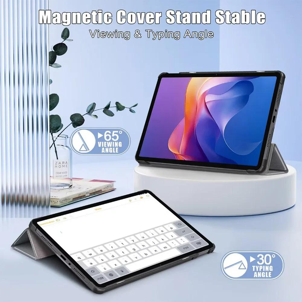 Case for Xiaomi Redmi Pad 2 11-inch 2025/Redmi Pad 2 Pro 12.1 2025 with Auto-Sleep Function PU Leather Tri-Fold Protective Case