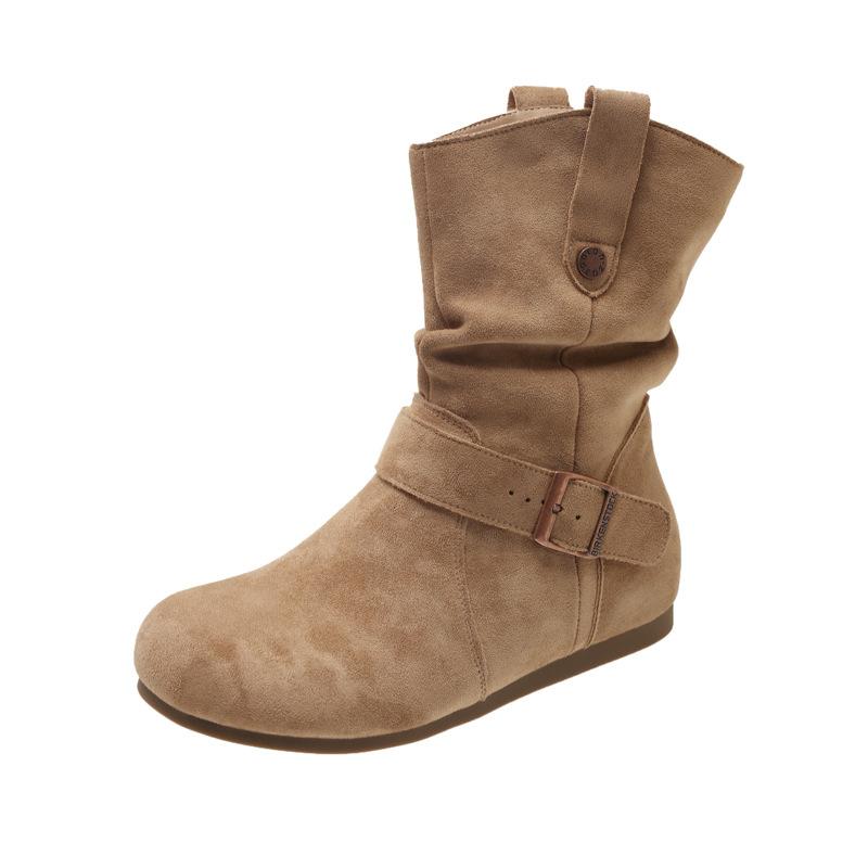 Platform short boots women's 2025 new autumn soft leather retro comfortable Maillard Martin boots women's fashion versatile women's shoes