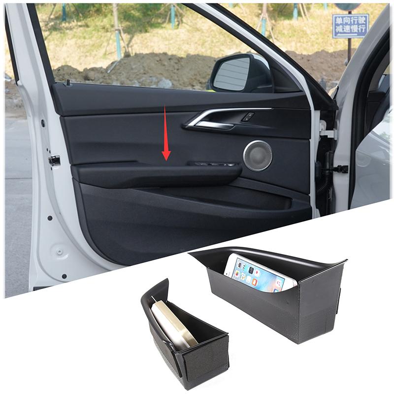 For BMW 1 2 Series F40 F44 2020+ ABS Car Front and Rear Door Inner Handle Armrest Storage Box Mobile Phone Tray Car Accessories